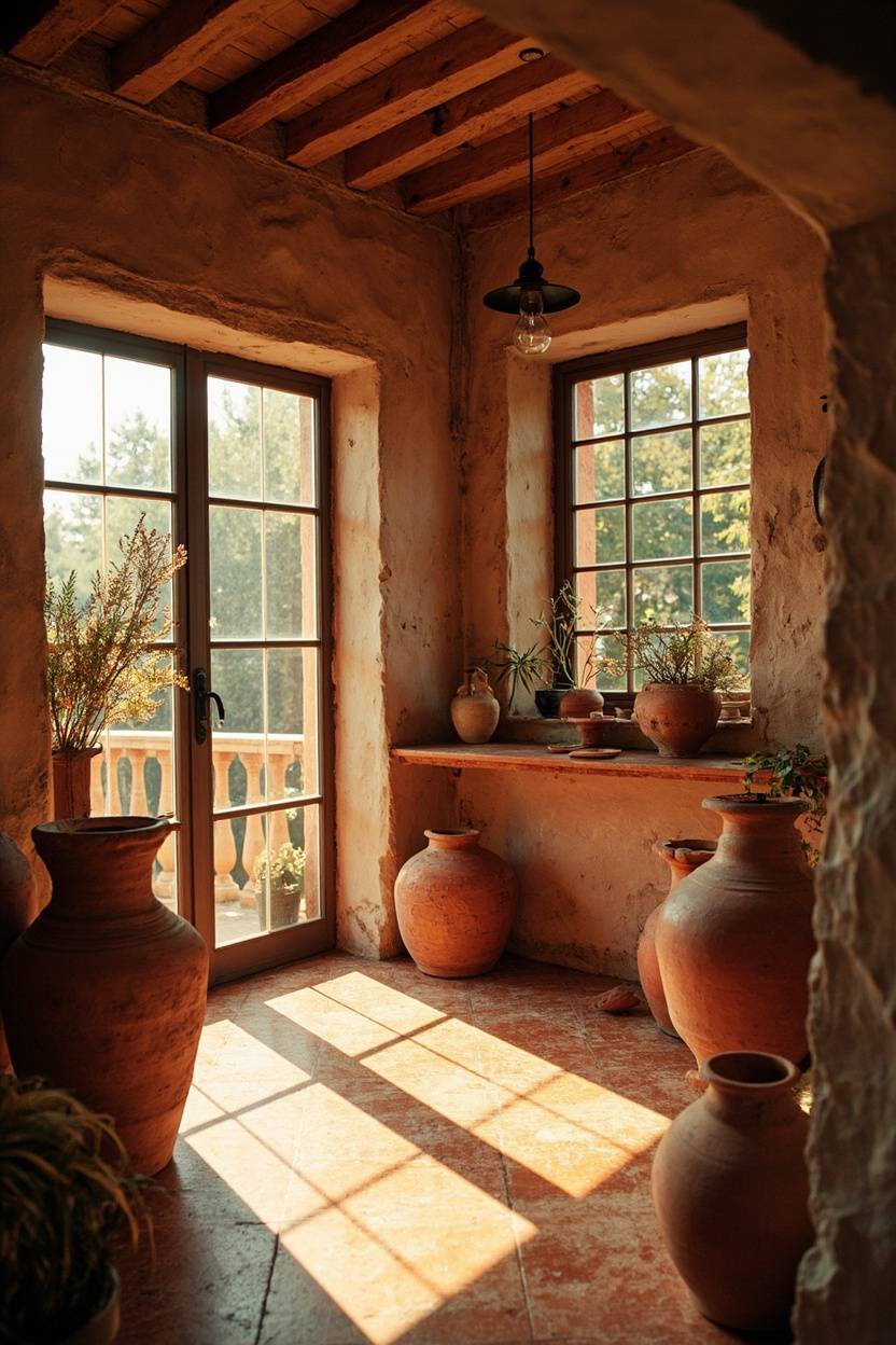 Aged Terracotta Touches - Old Farmhouse