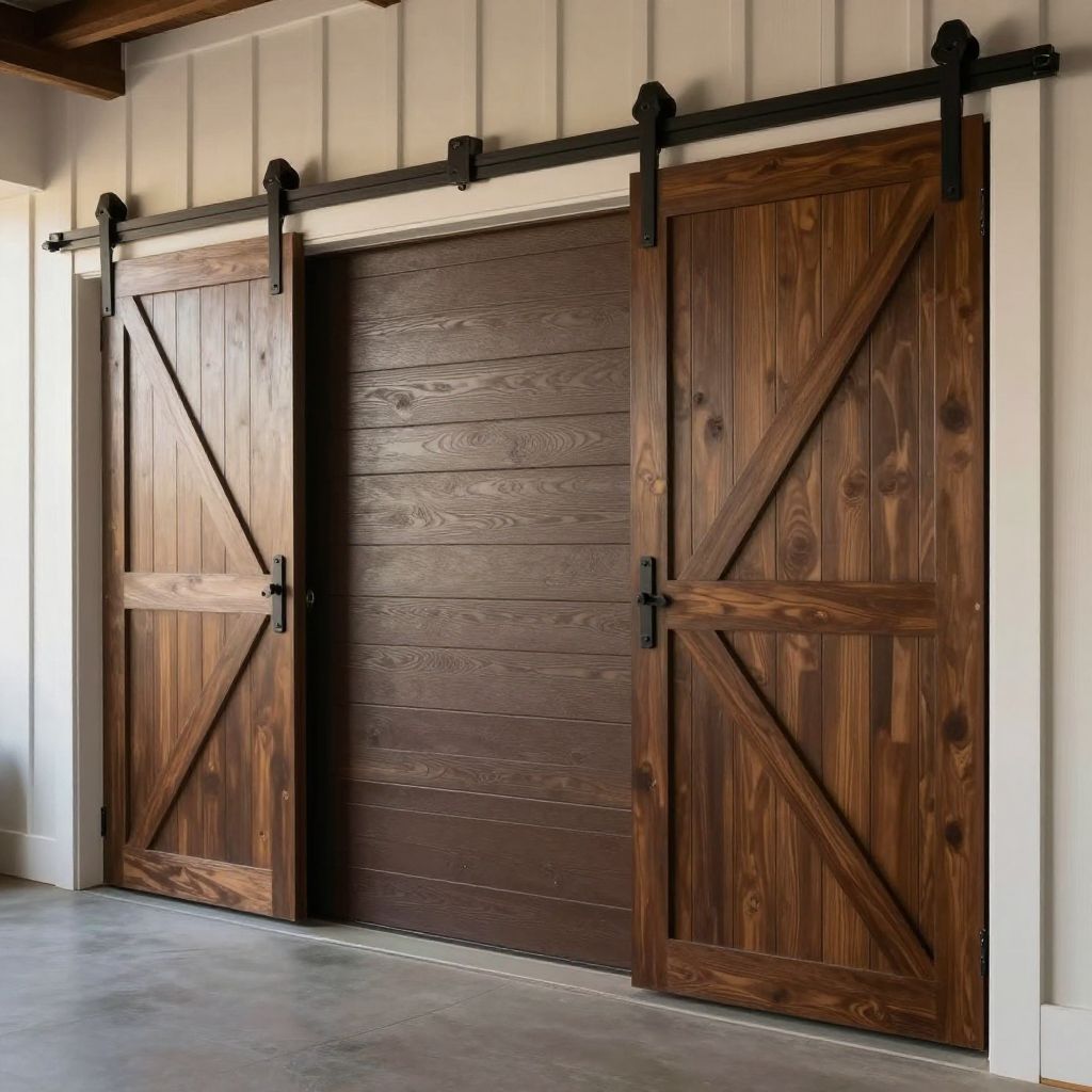 Barn Doors and Sliding Garage Facades as Functional Focal Points - Farmhouse Exterior