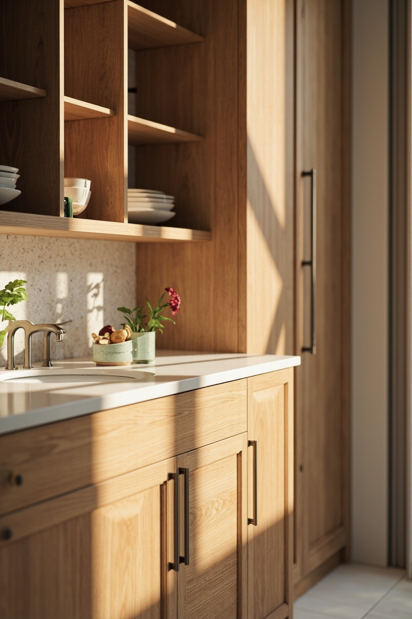 Bathroom Built-In Vanity Storage