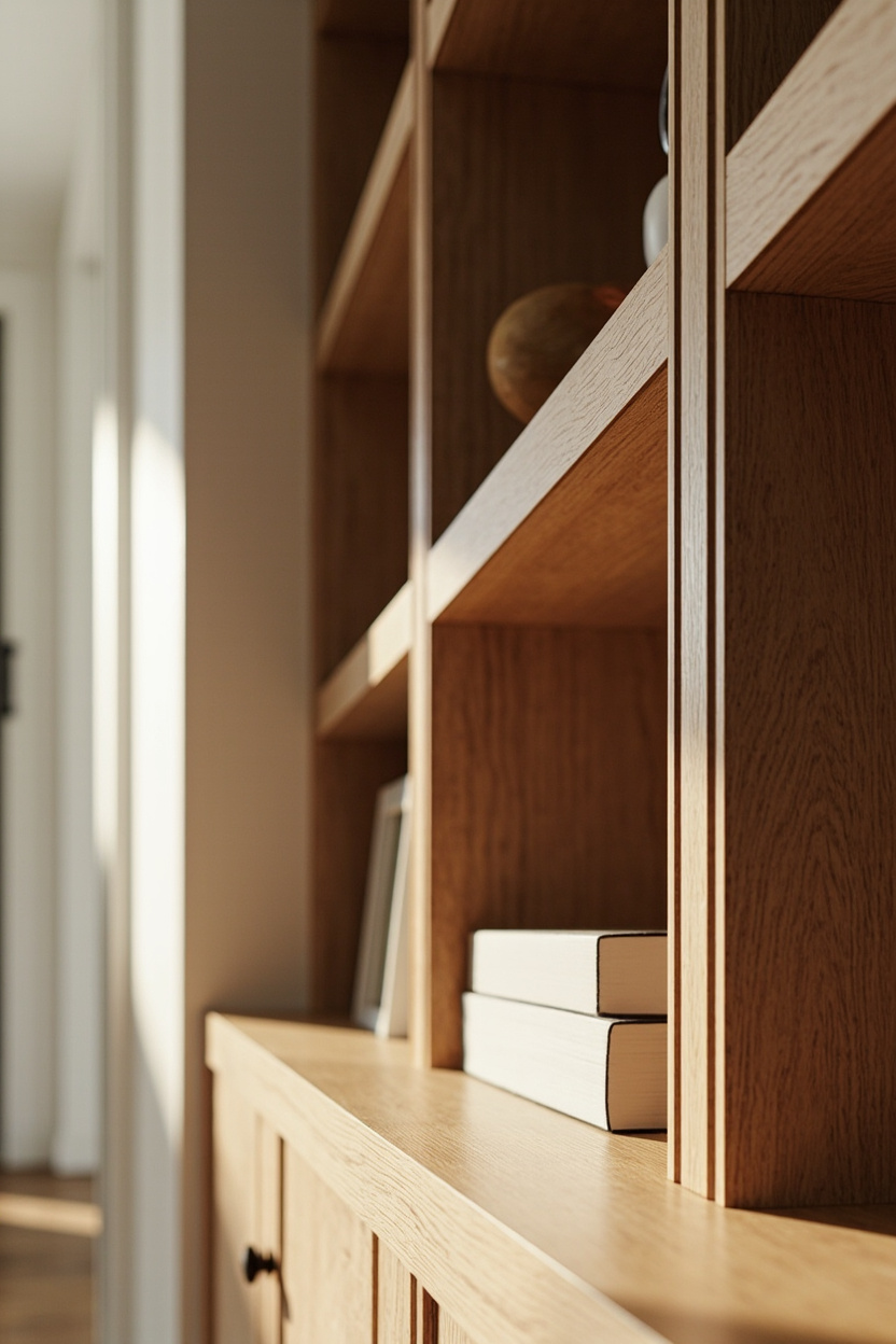 Beadboard Entryway Bookcase