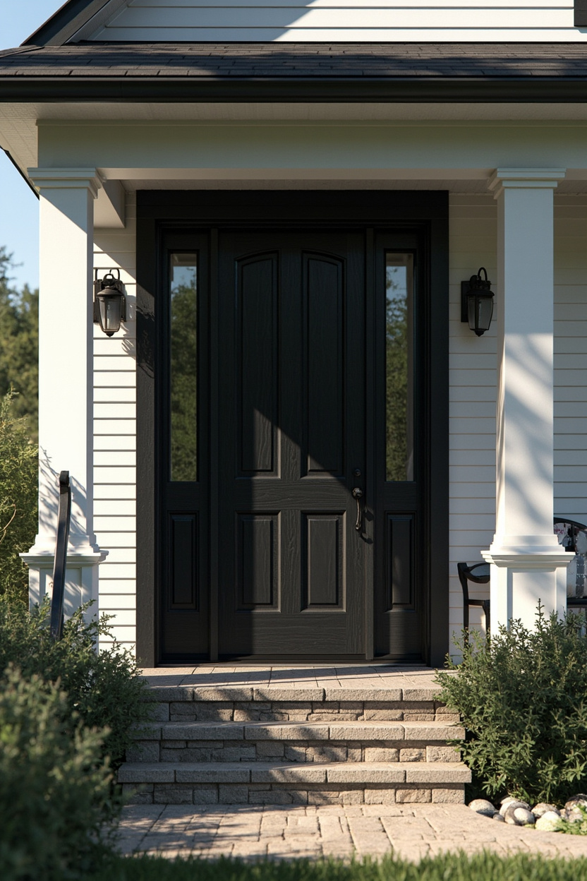 Black Exterior Doors That Pop