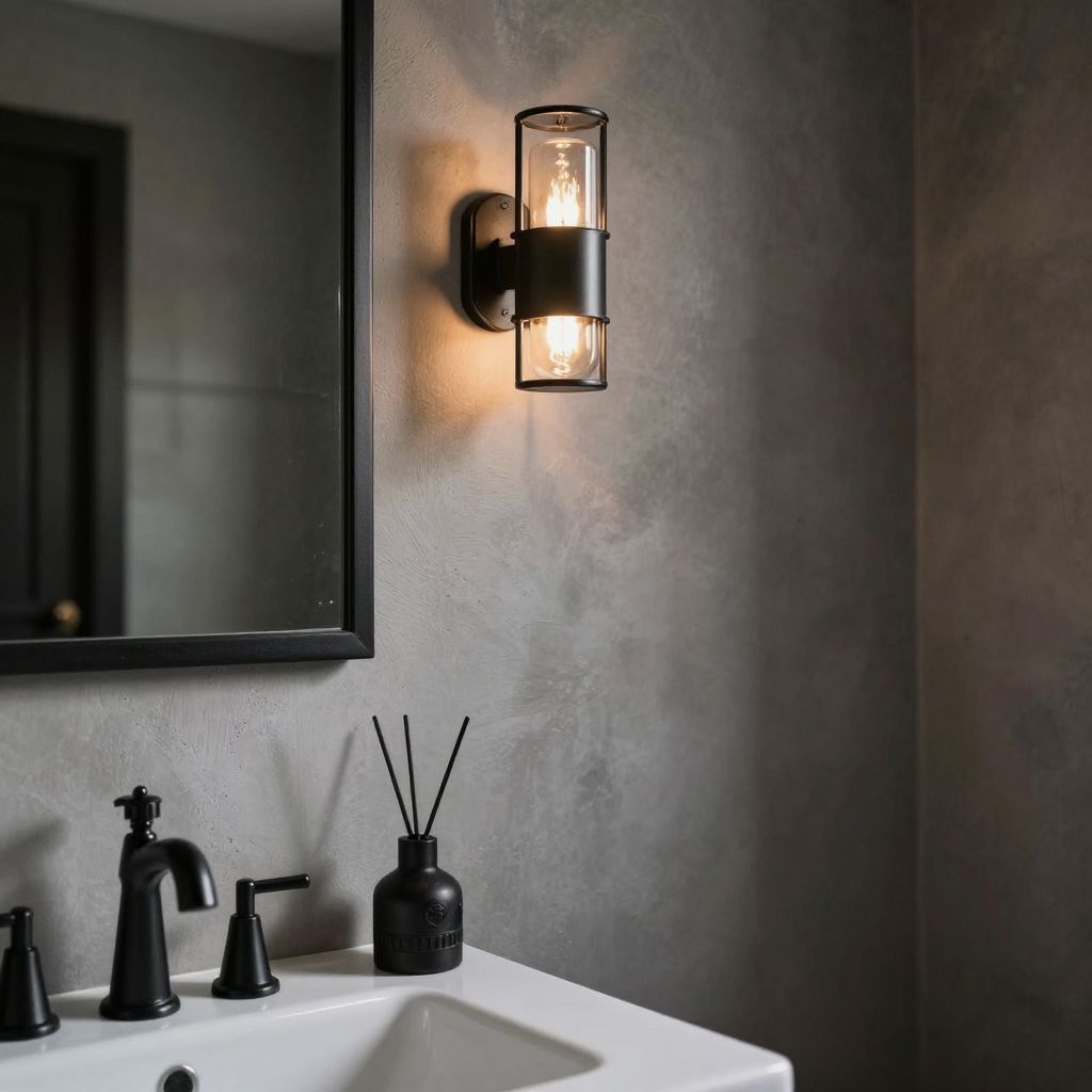 Black Metal Accents: Industrial Touches That Complement Farmhouse Warmth - Farmhouse Bathroom