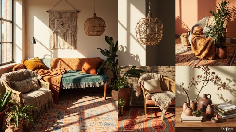16 Boho Living Room Color Combinations That Shouldn’t Work but Do Boho Living Room Color Design Trends