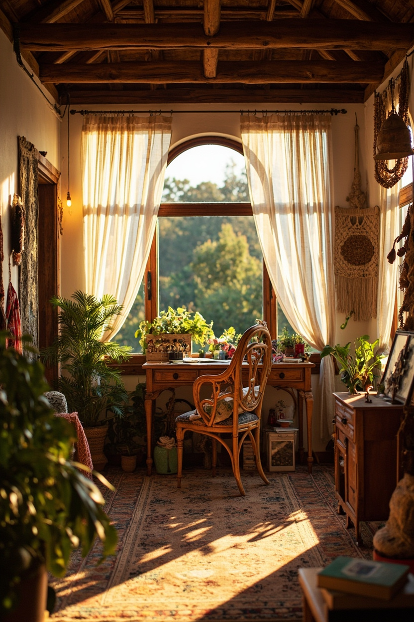 Boho Work Nooks: Cozy, Creative Home Offices with Soul - Boho Home Decor