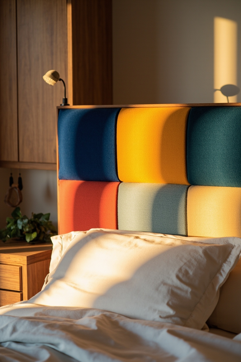 Bold Color Block Headboard Designs