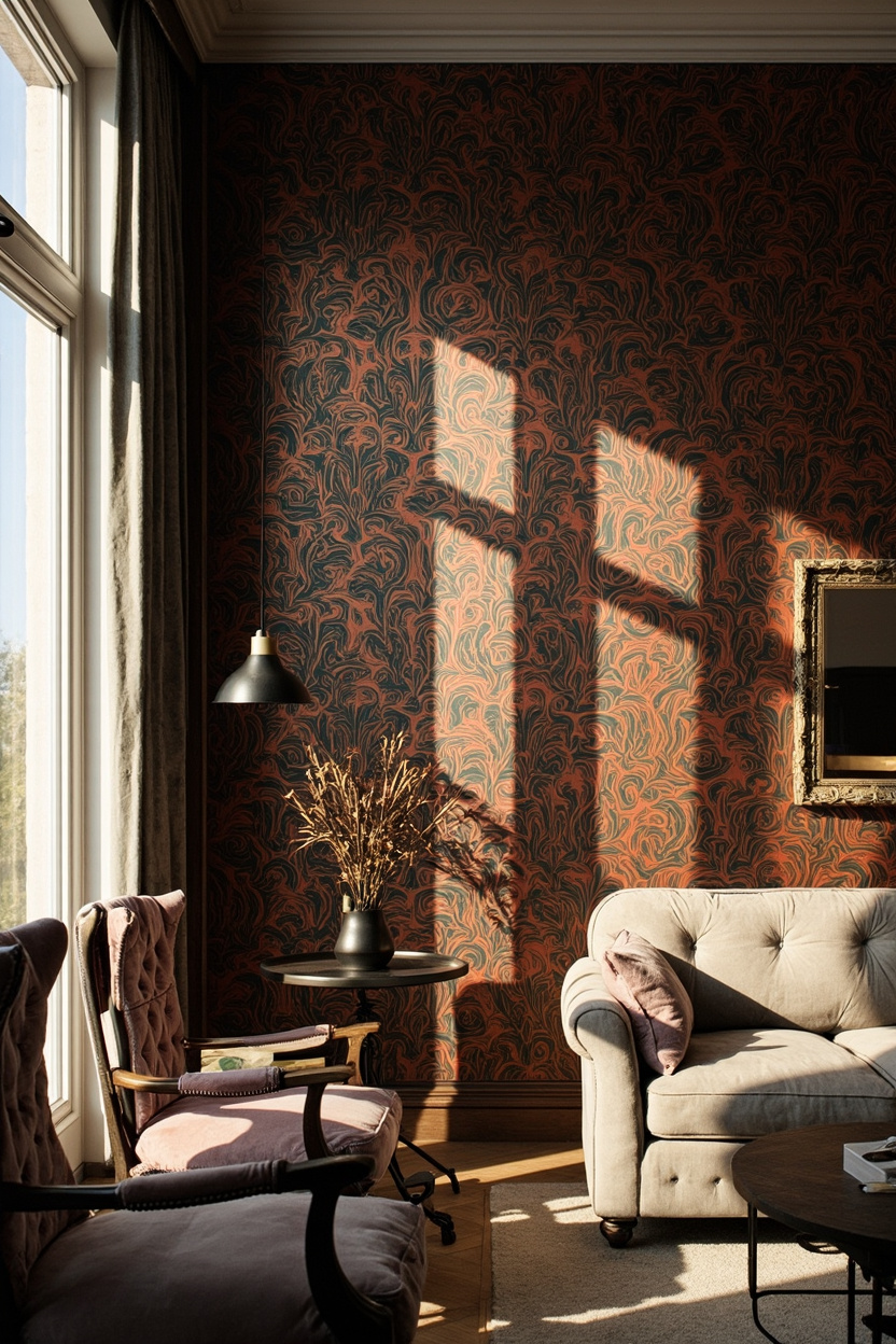 Bold Wallpaper Focal Wall Strategies