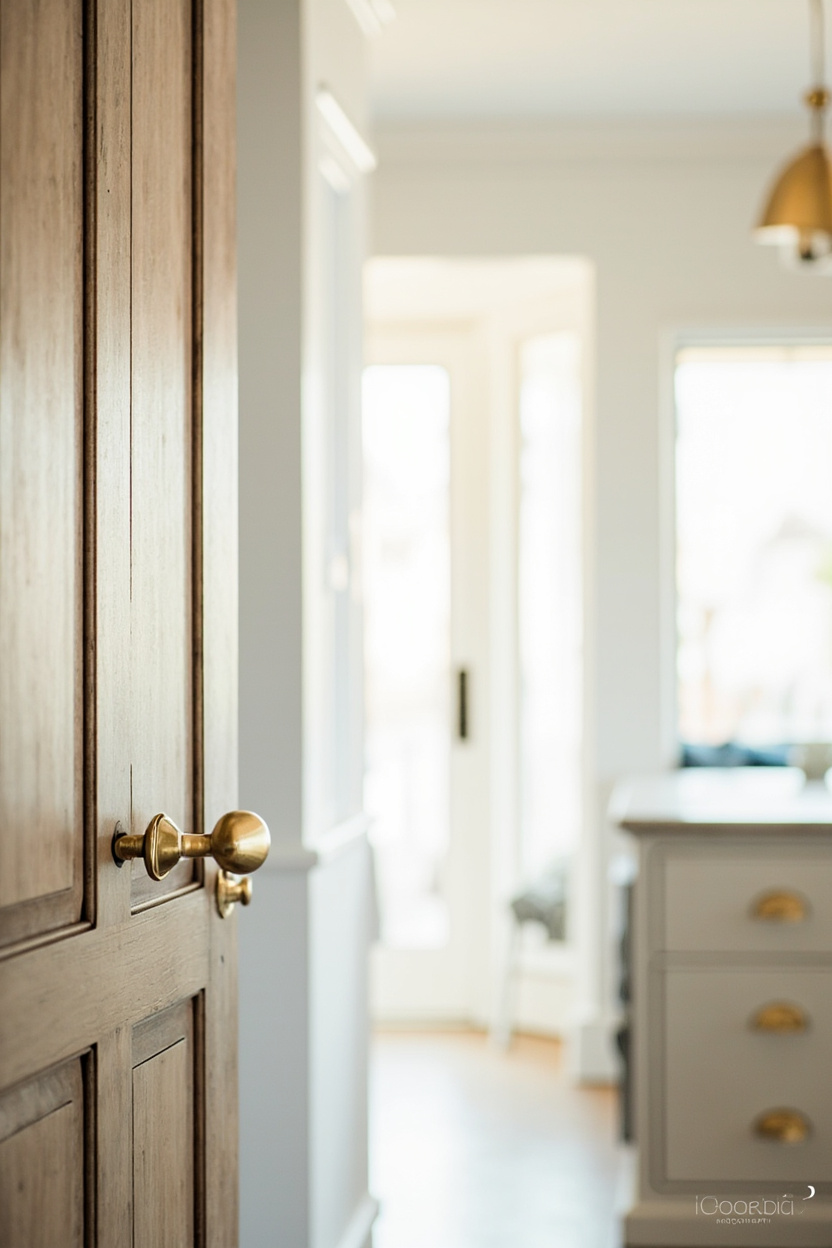 Brass Hardware Accents - Coastal Farmhouse Homes