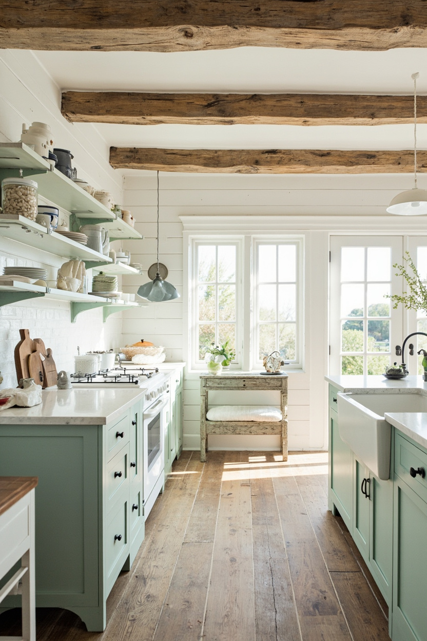 Coastal Farmhouse Kitchens - Coastal Farmhouse Homes