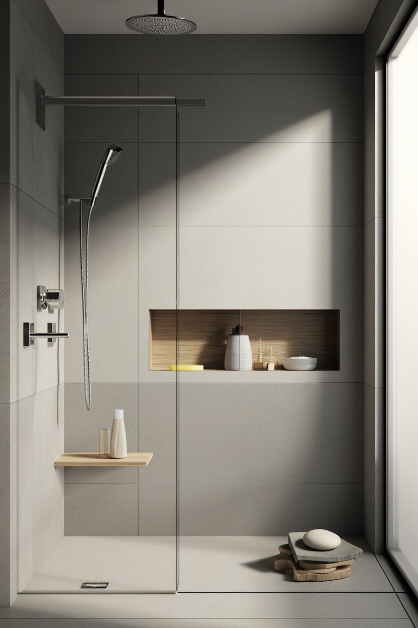 Concealed Shower Storage Ideas