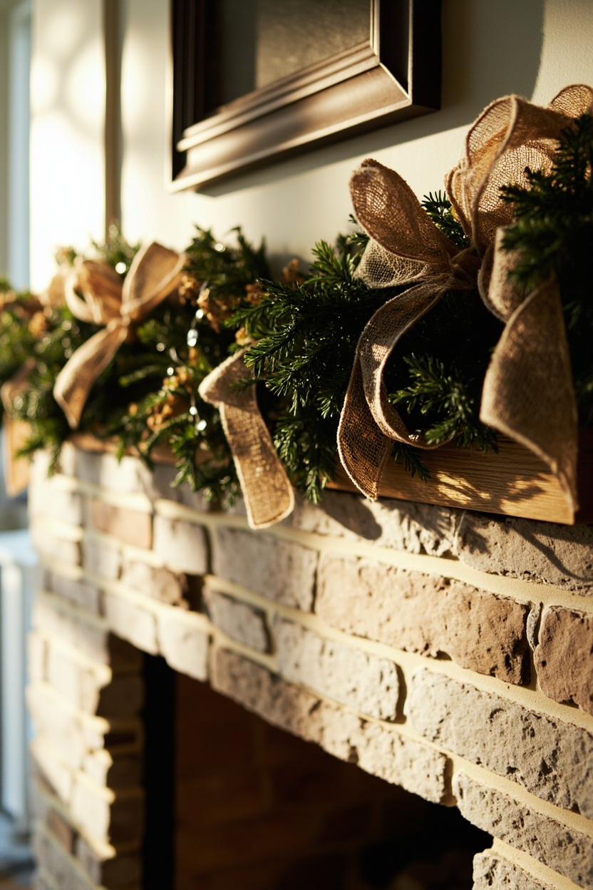 Cozy Barnwood Mantels: Layered Textures for a Rustic Focal Point - Farmhouse Christmas Decor