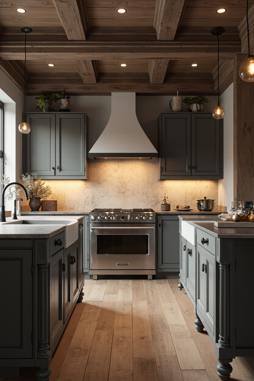 Cozy Lighting Over Gray Islands