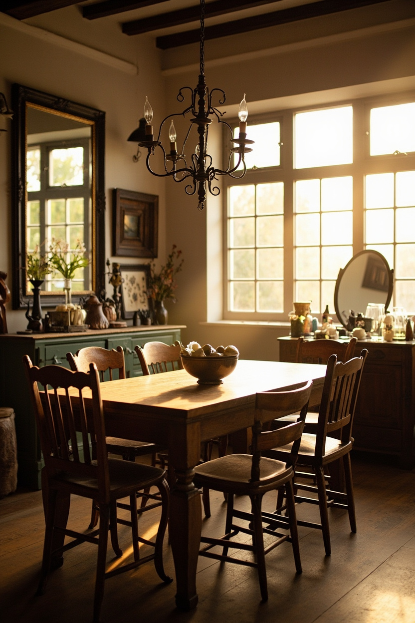 Curated Vintage Finds - Farmhouse Dining Room Designs