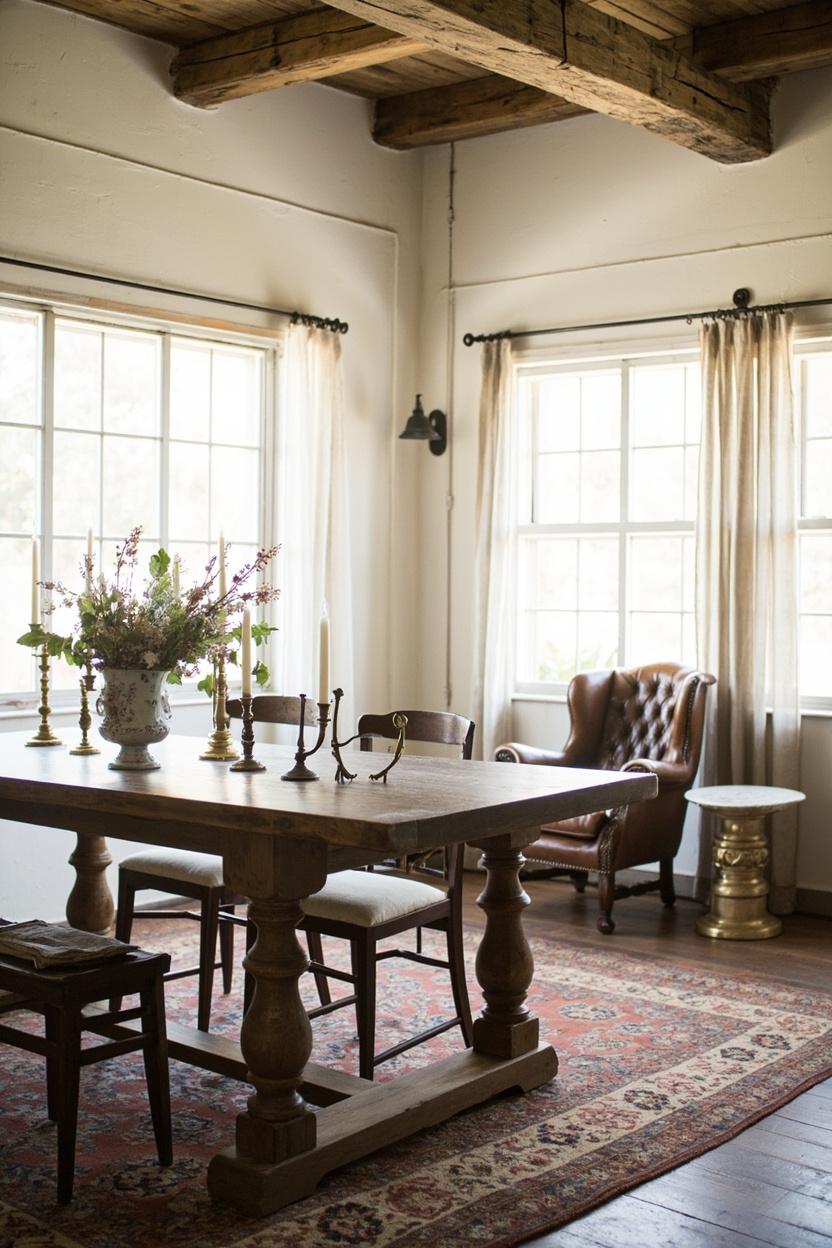 Curated Vintage: Sourcing Antiques and Styling Them in a Contemporary Farmhouse Home - Modern Farmhouse Designs