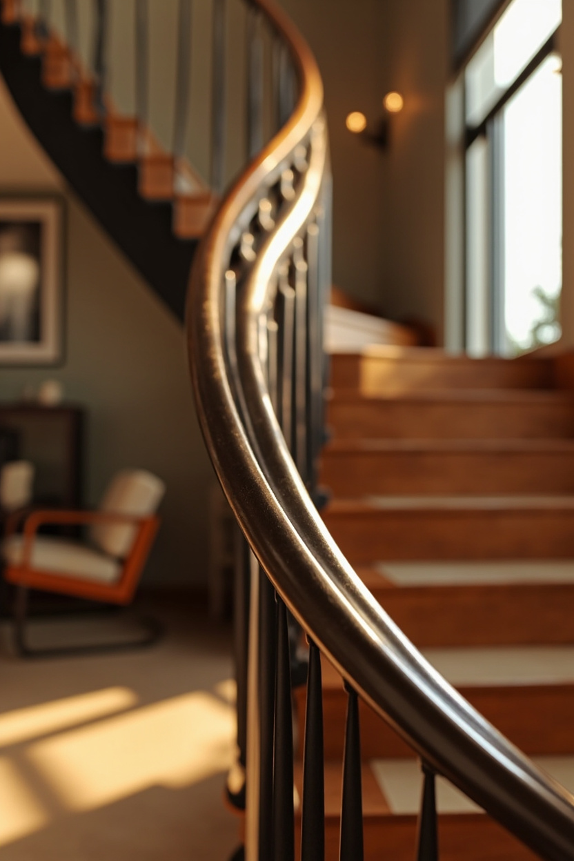 Curved Custom Handrail Designs