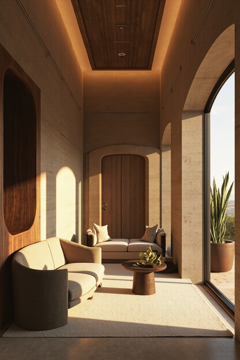 Curved Furnishings Soften Interiors