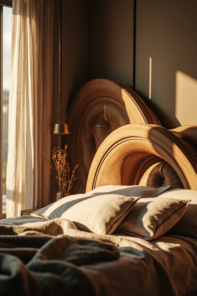 Curved Sculptural Headboard Designs