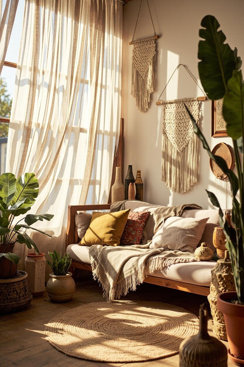 Earthy Boho Layers - Boho Chic Decor