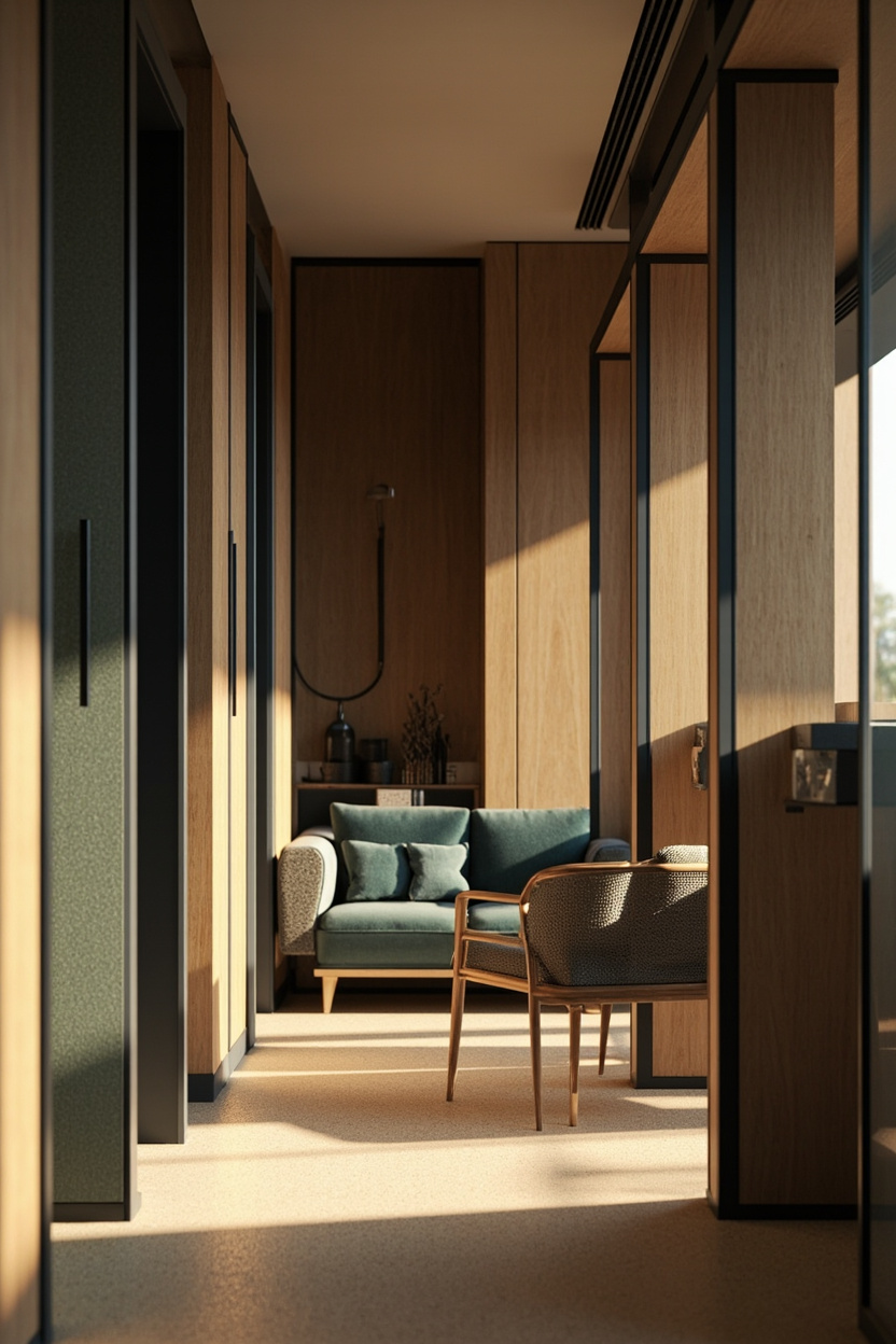 Flexible Privacy with Semi-Closed Layouts