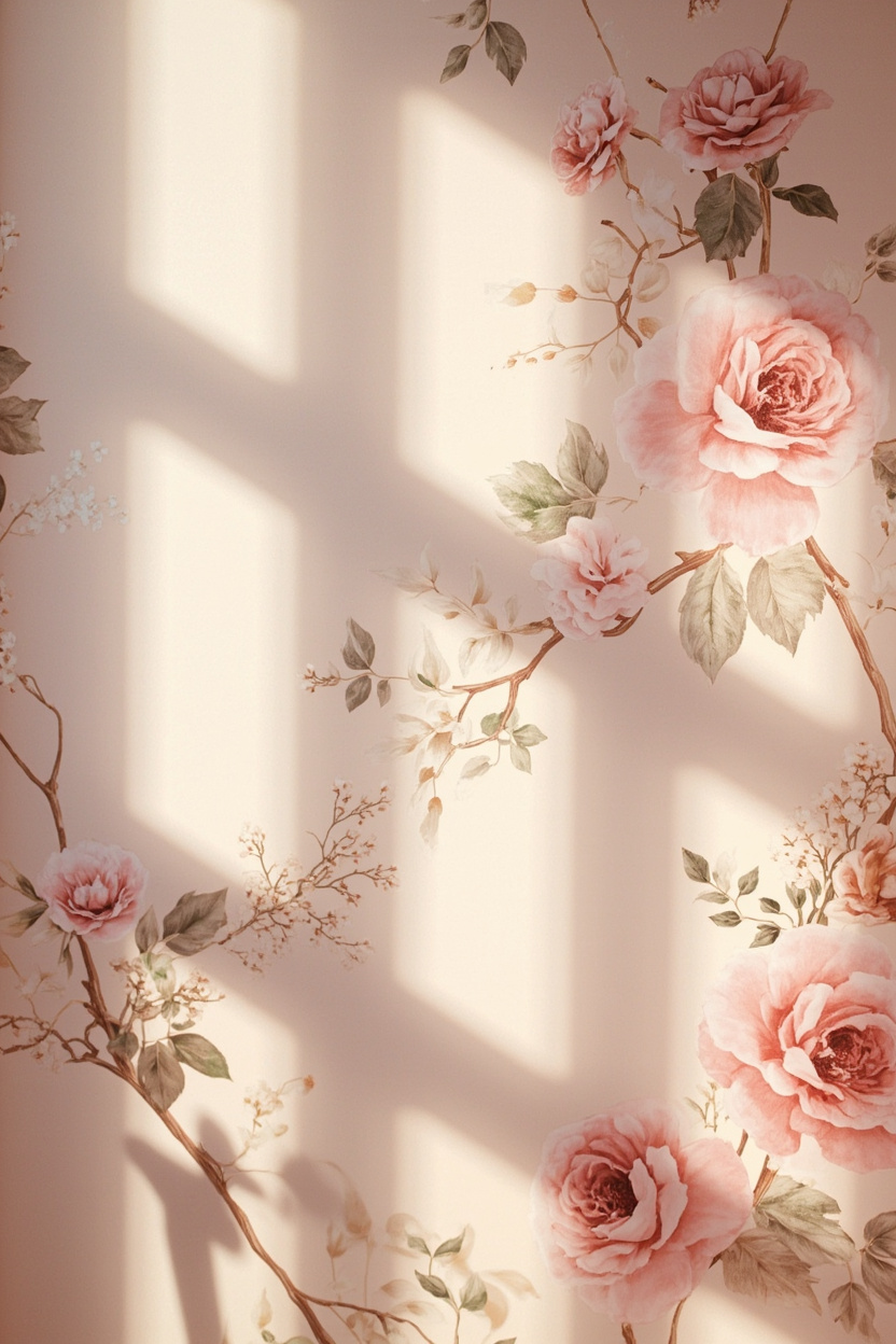 Floral Wallpaper Panels