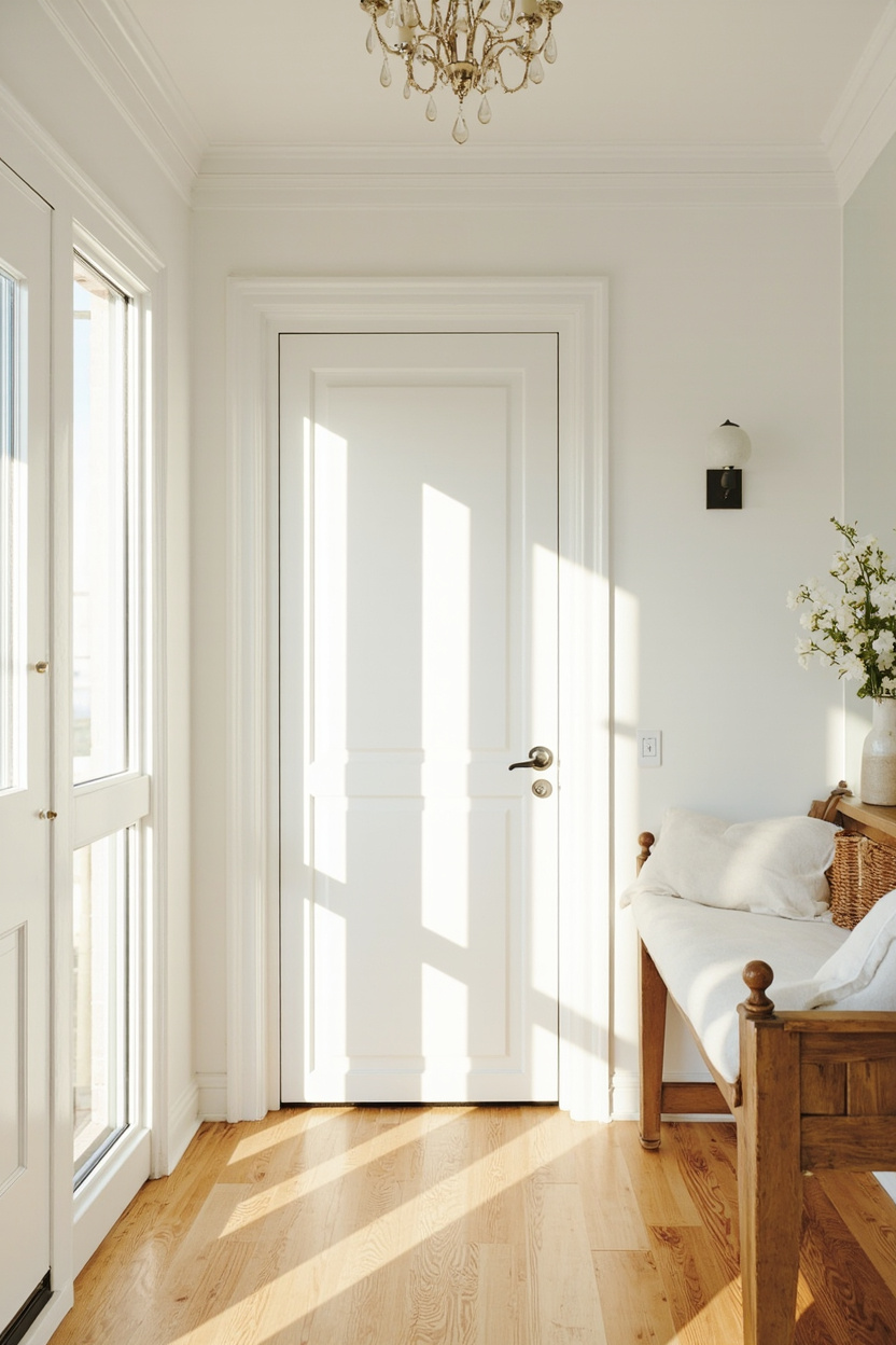 Fresh White Entryways - White Farmhouse