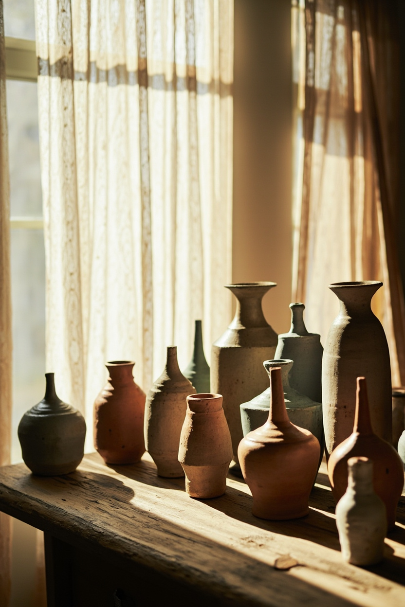 Handcrafted Pottery Groupings - Old Farmhouse