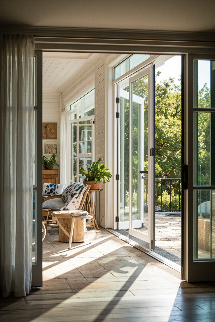 Indoor-Outdoor Flow - Coastal Farmhouse Homes