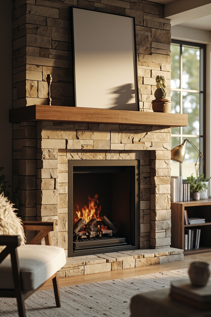 Integrated Shelving Mantel Solutions