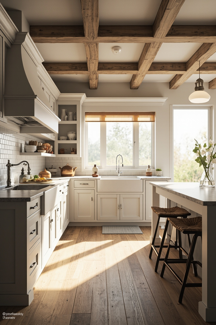 Kitchen-Family Heart - Farmhouse Floor Plans