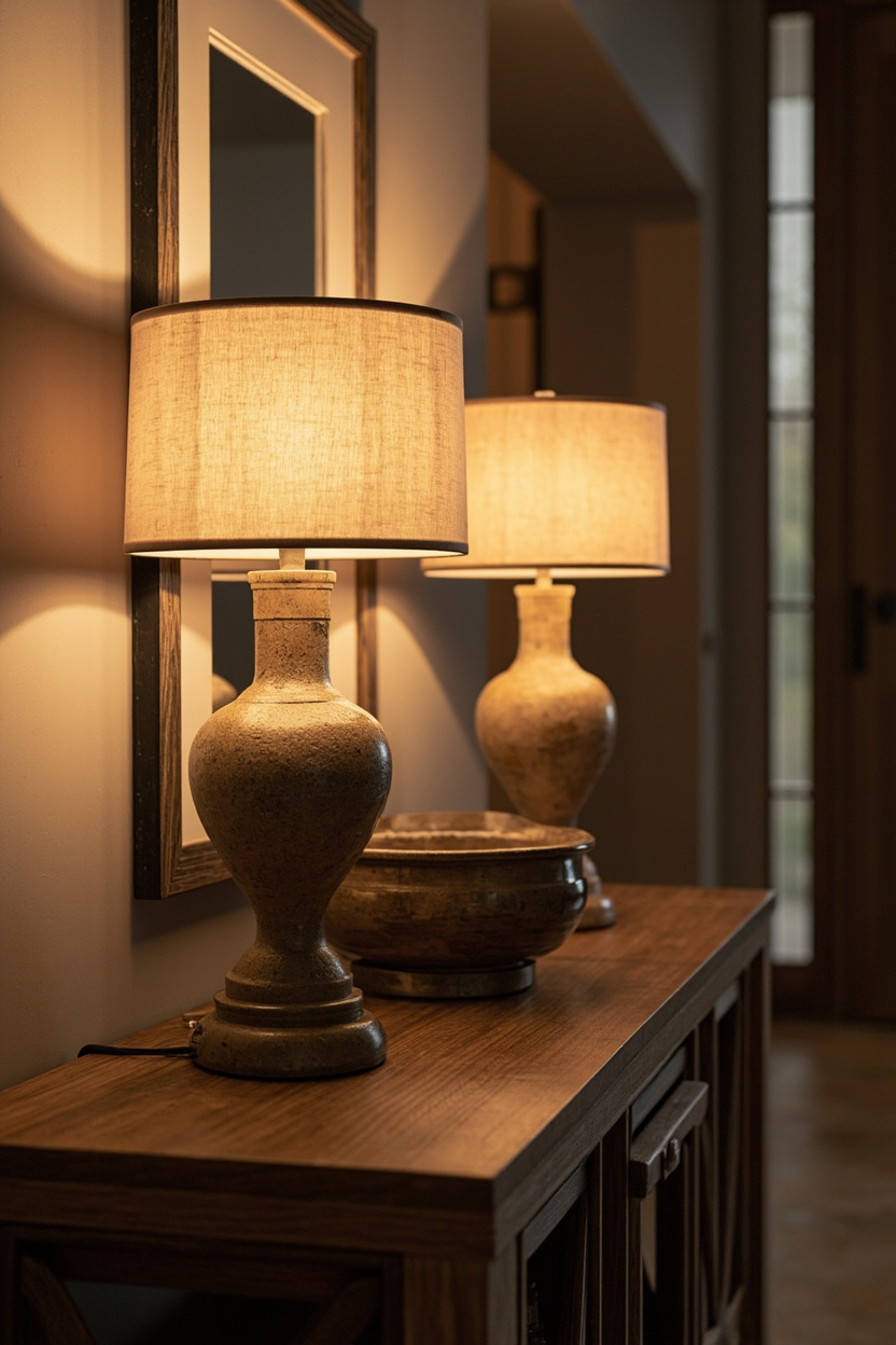 Layer varying heights with lamps