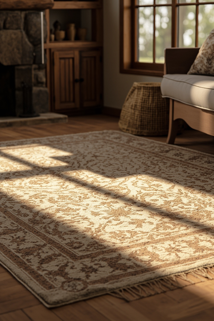 Layered Pattern Rugs