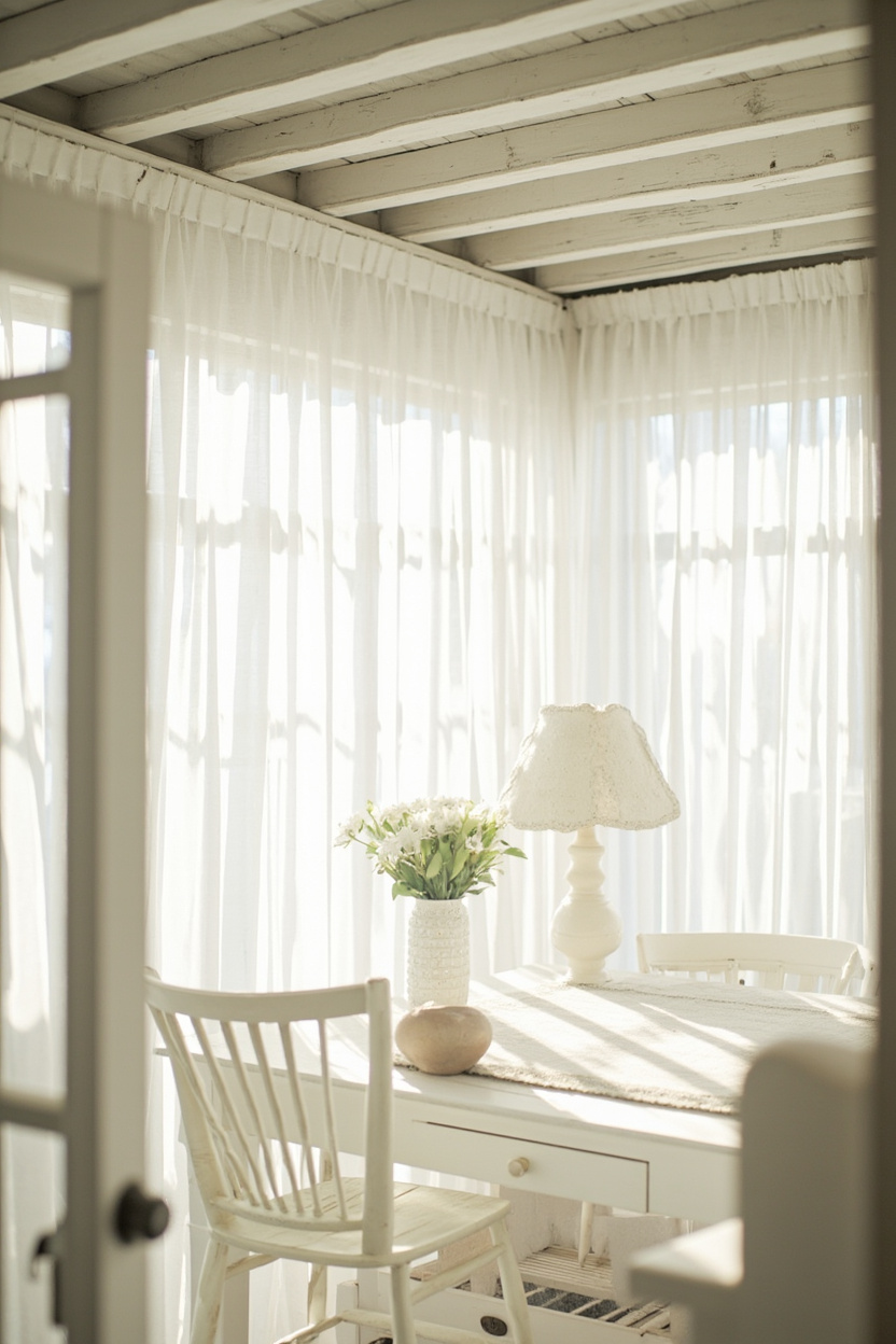 Layered White Lighting - White Farmhouse