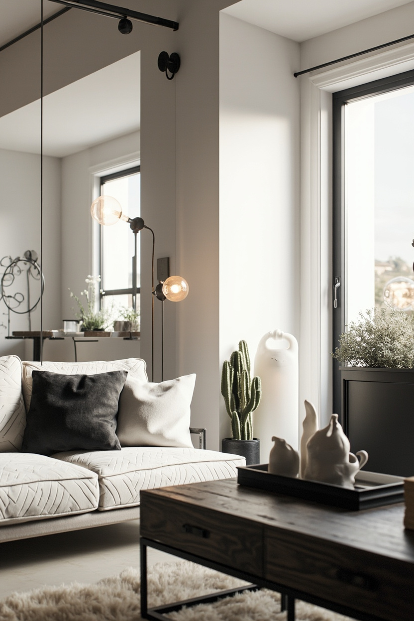 Lighting to Complement Monochrome Exteriors