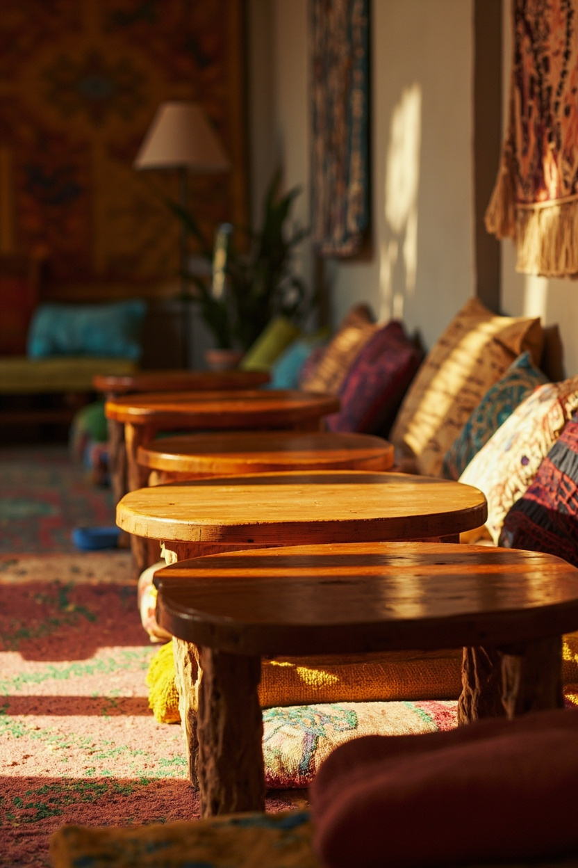Low Wooden Tables