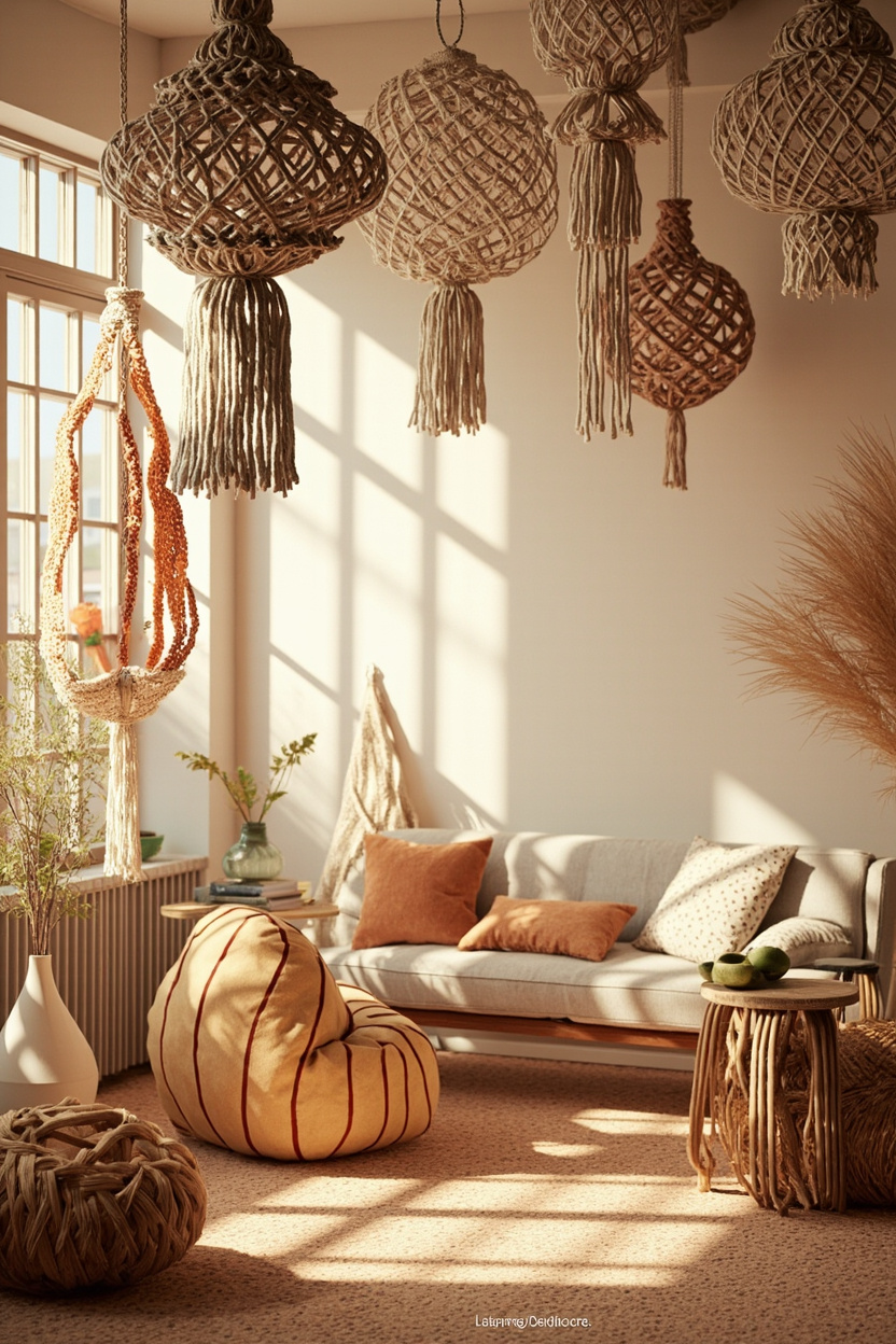Macramé Statement Pieces - Boho Chic Decor