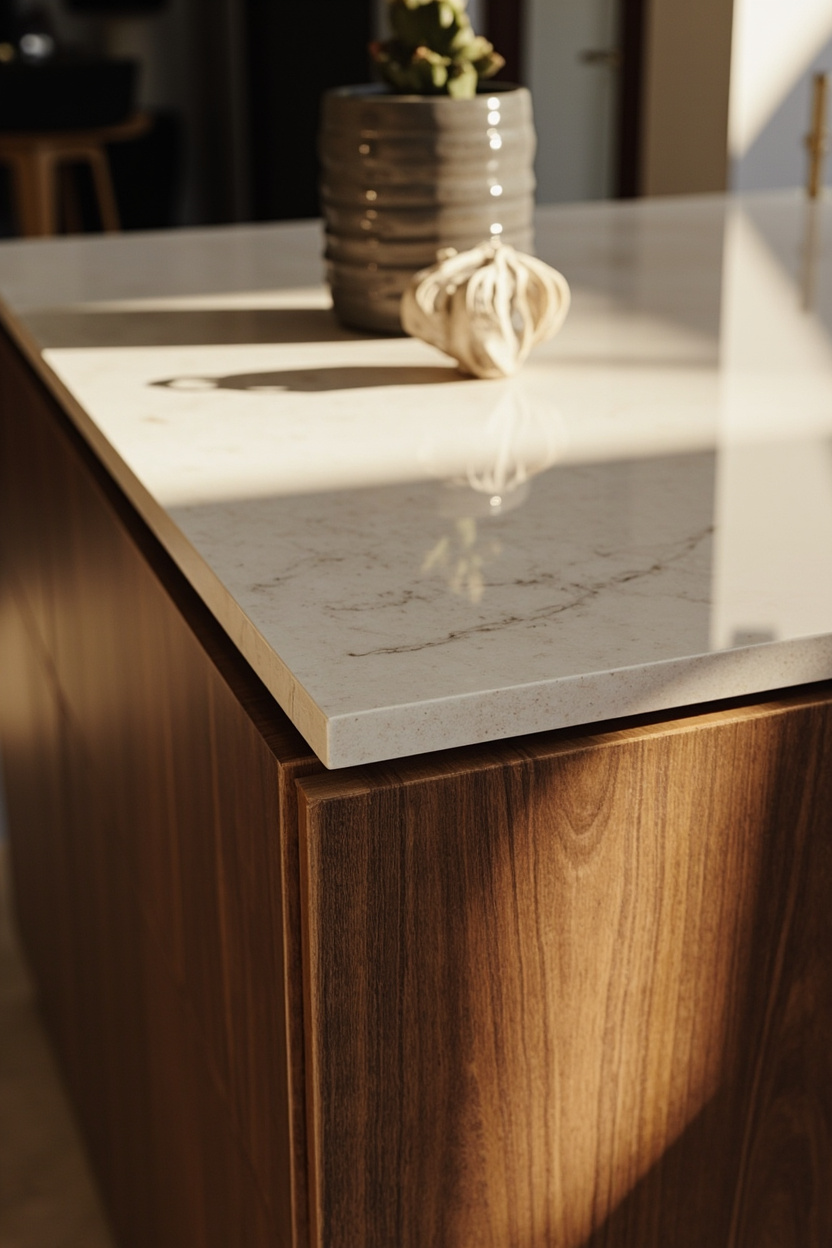 Mixed-Material Kitchen Island Designs