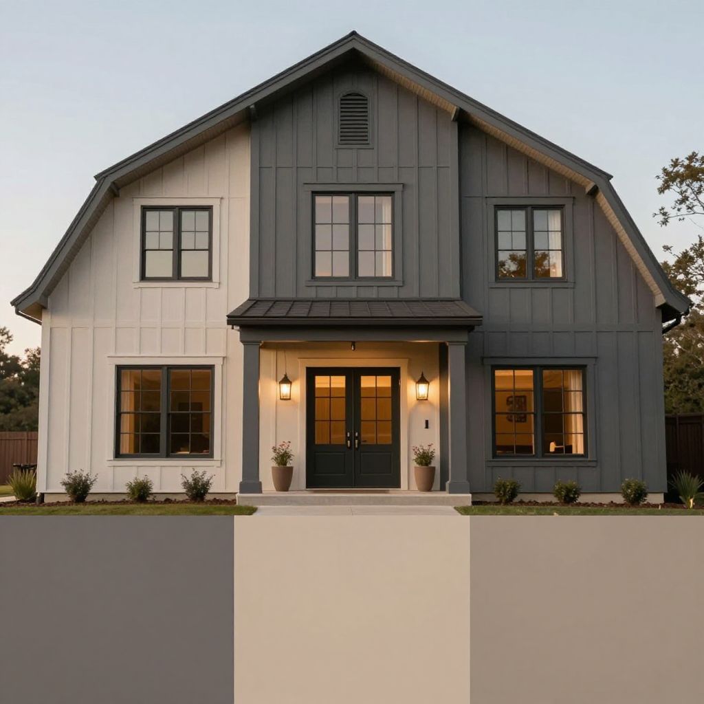 Modern Farmhouse Color Pairings: Warm Taupes and Cool Grays - Farmhouse Exterior