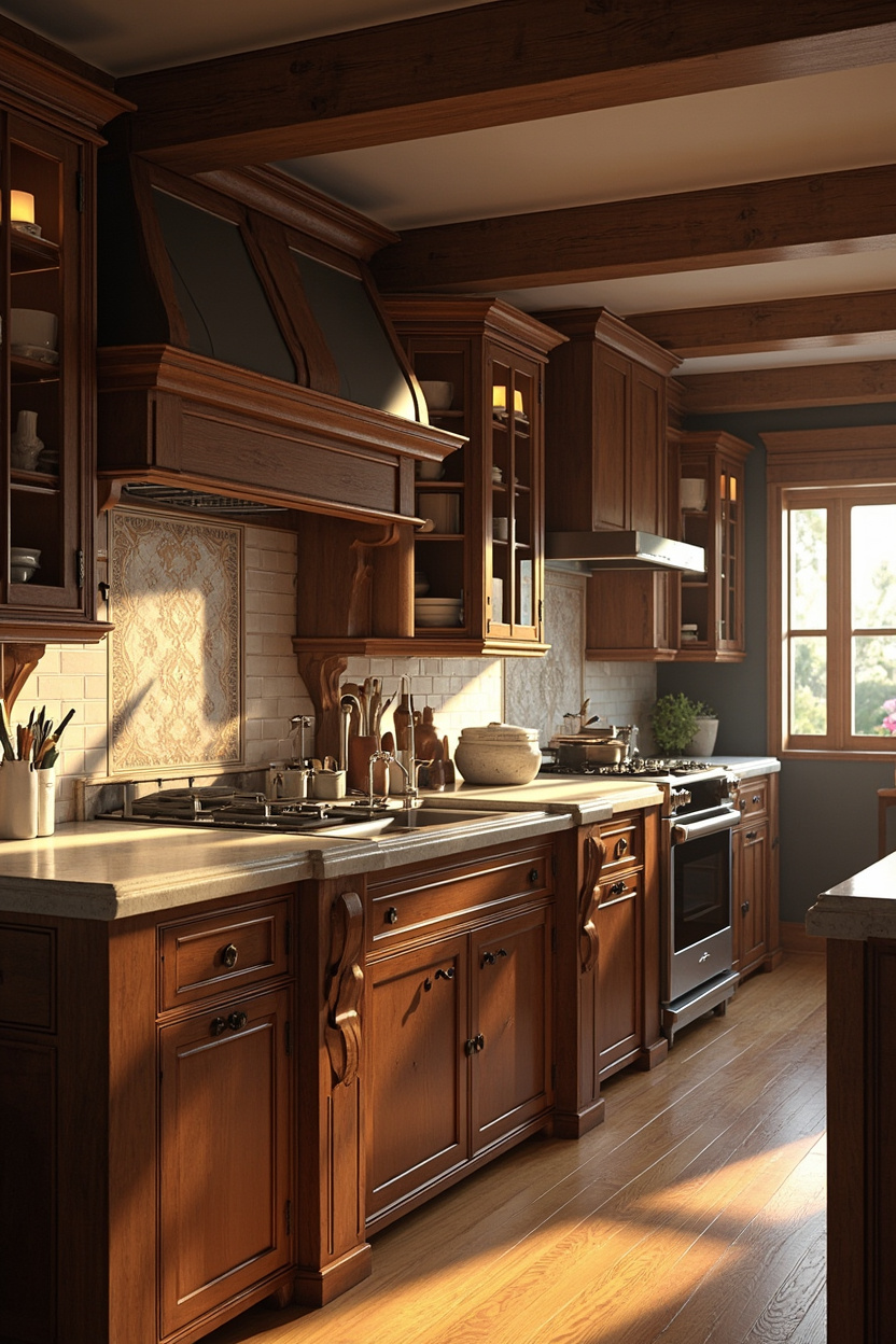 Modern Kitchen Layouts with Craftsman Touches