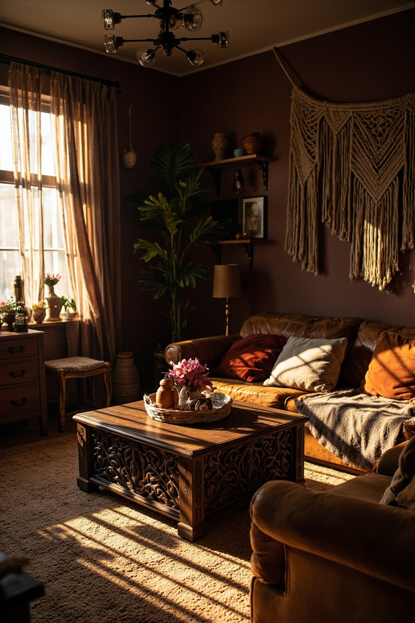 Moody Boho: Deep Accent Choices