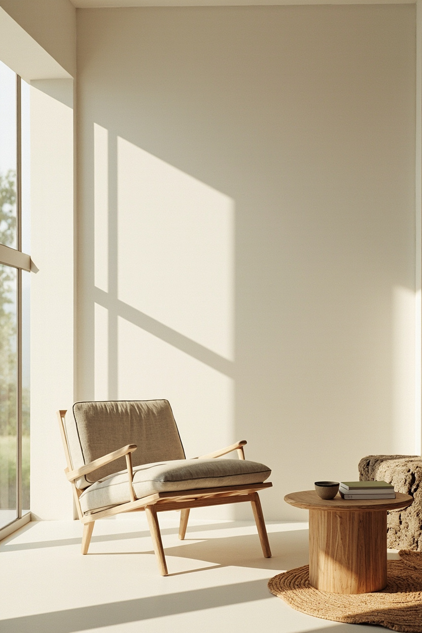 Natural Material Focus - Minimalist Home Decor