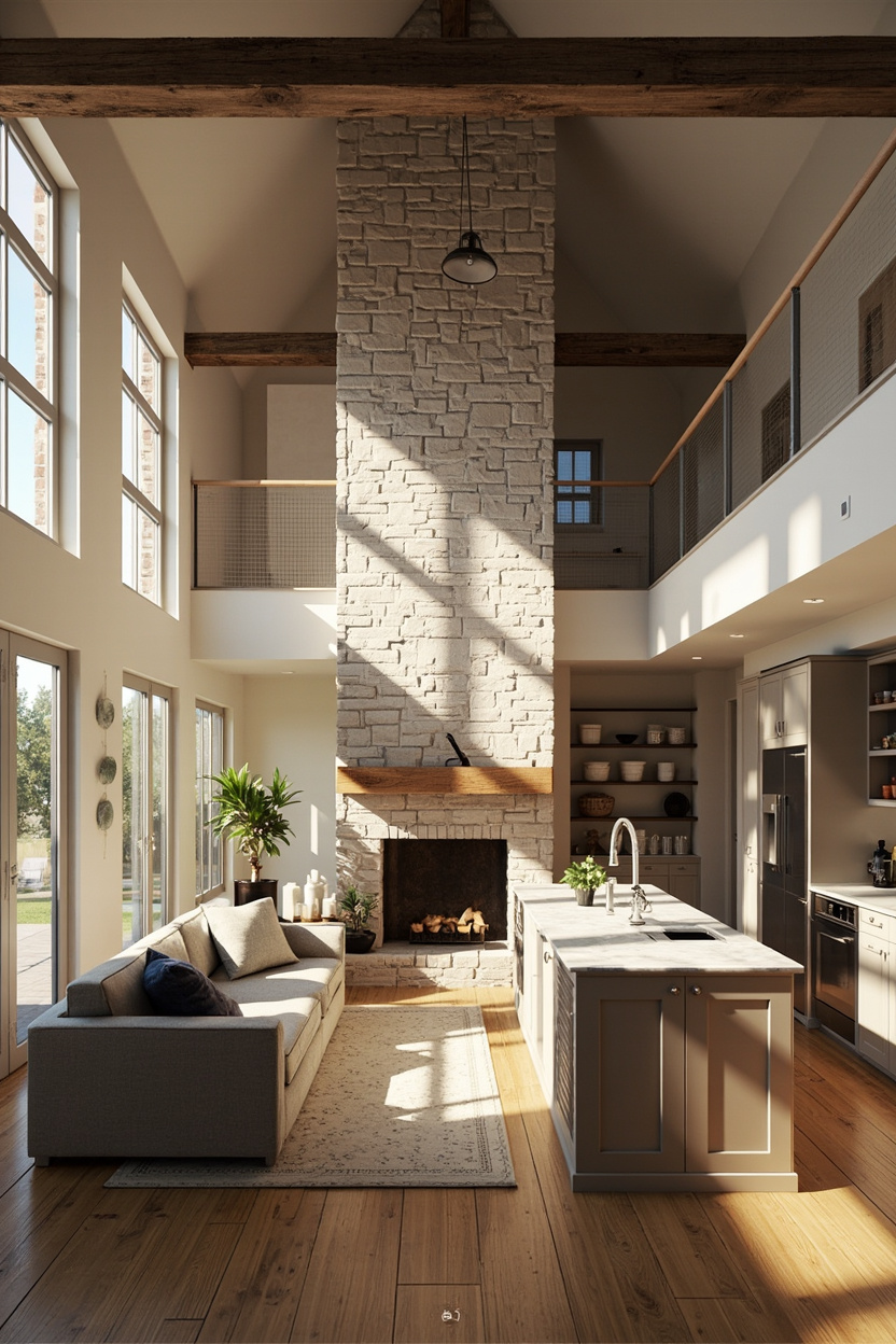 Open-Concept Farmhouse Flow - Farmhouse Floor Plans