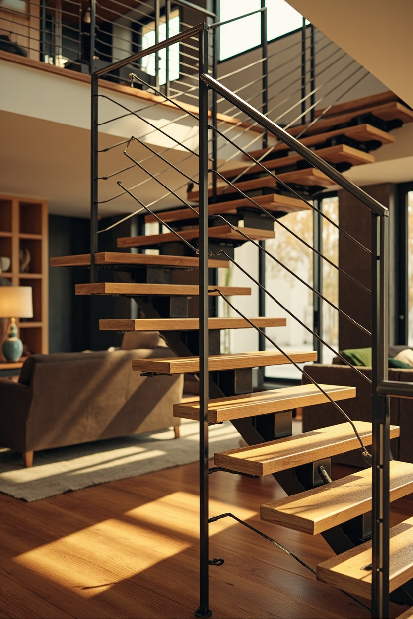 Open-Riser Wood And Metal Blend