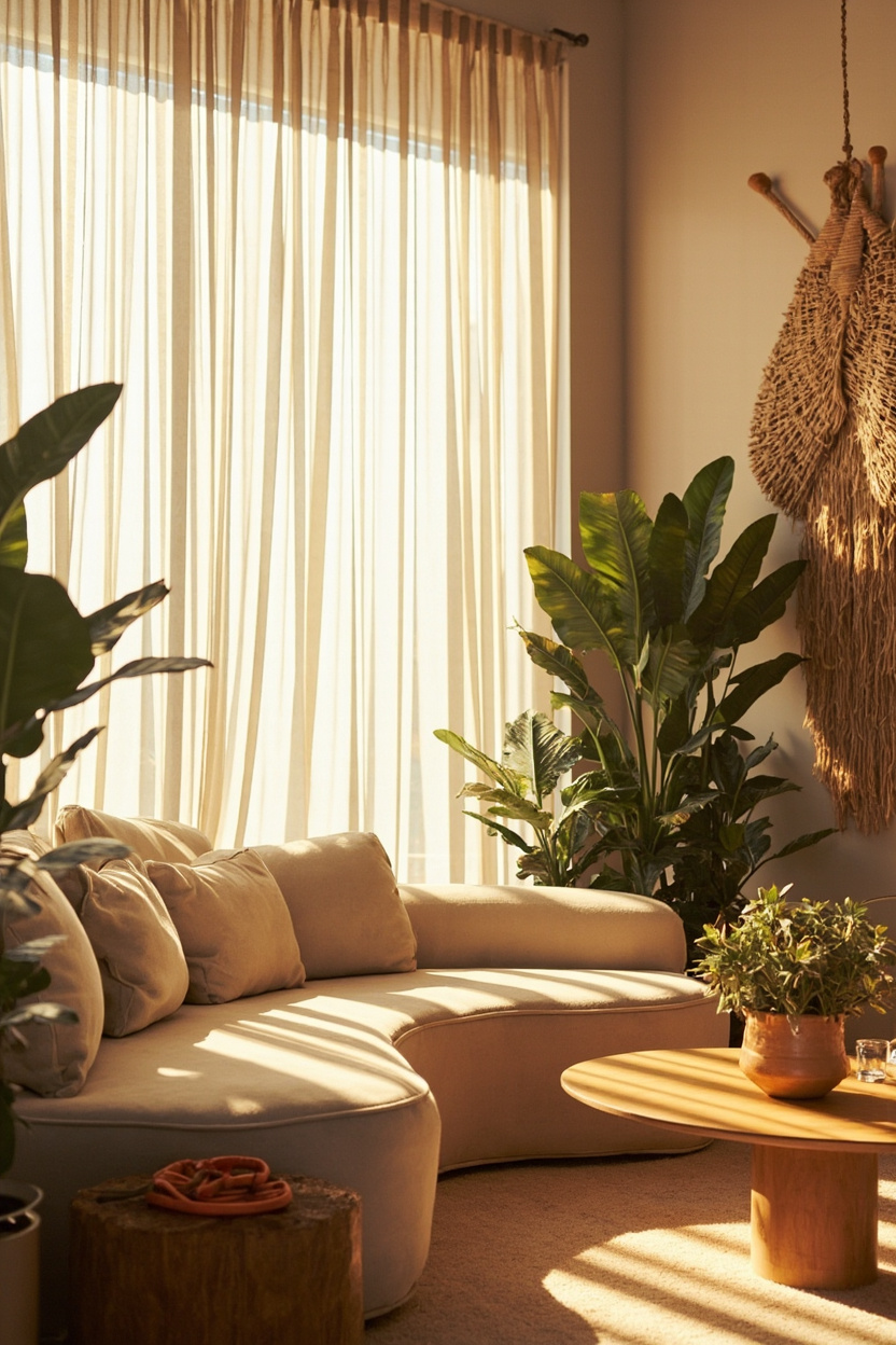 Organic Luxe: Smoother Curves and Natural Finishes for Modern Boho - Boho Home Decor