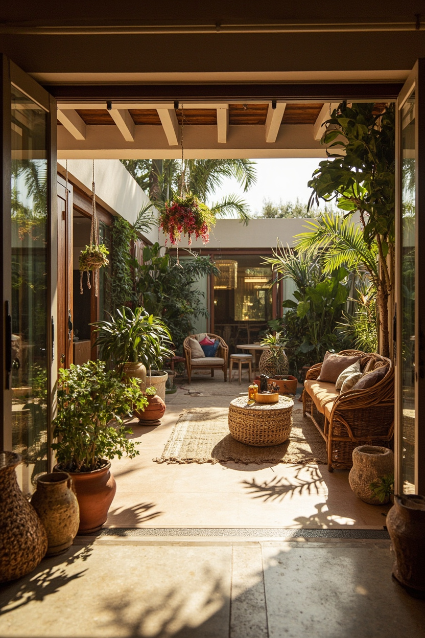 Outdoor-Indoor Continuity: Creating Seamless Boho Patios and Balconies - Boho Home Decor