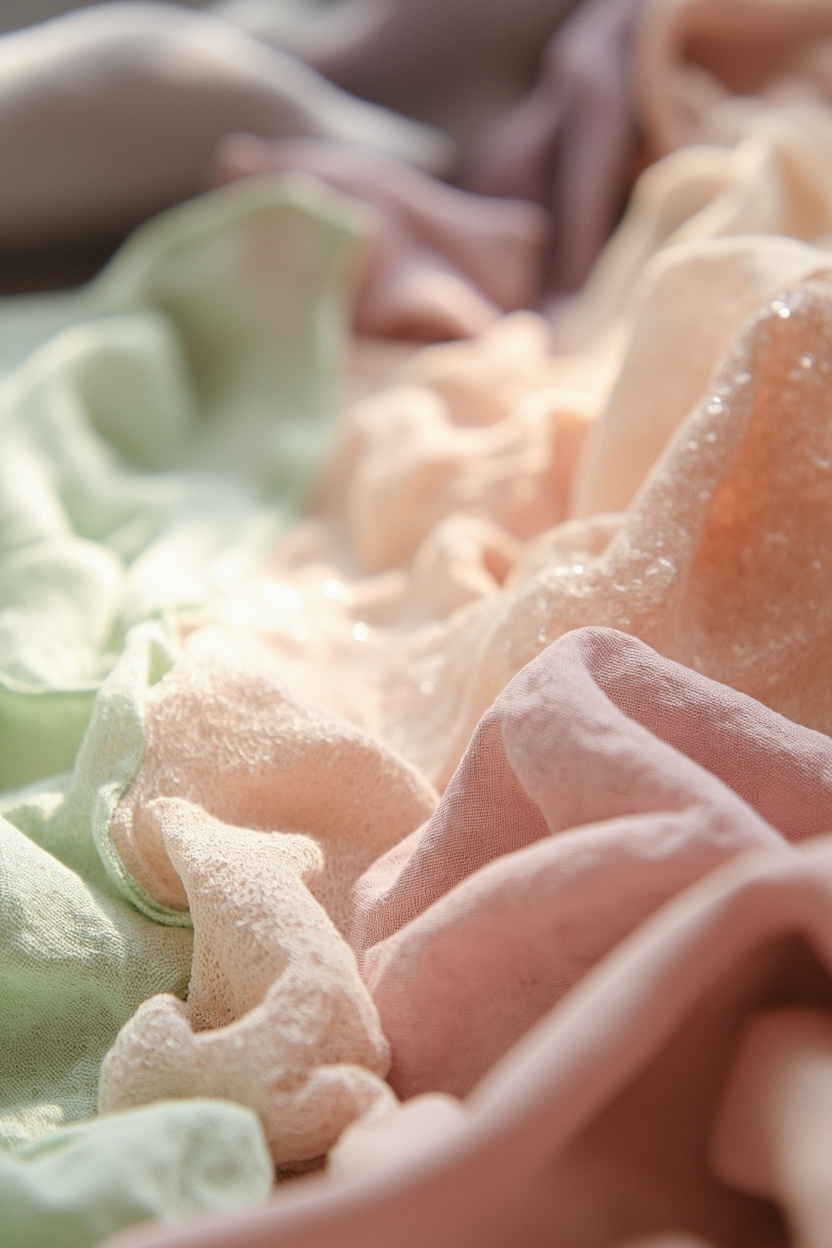 Pastel Layered Textiles