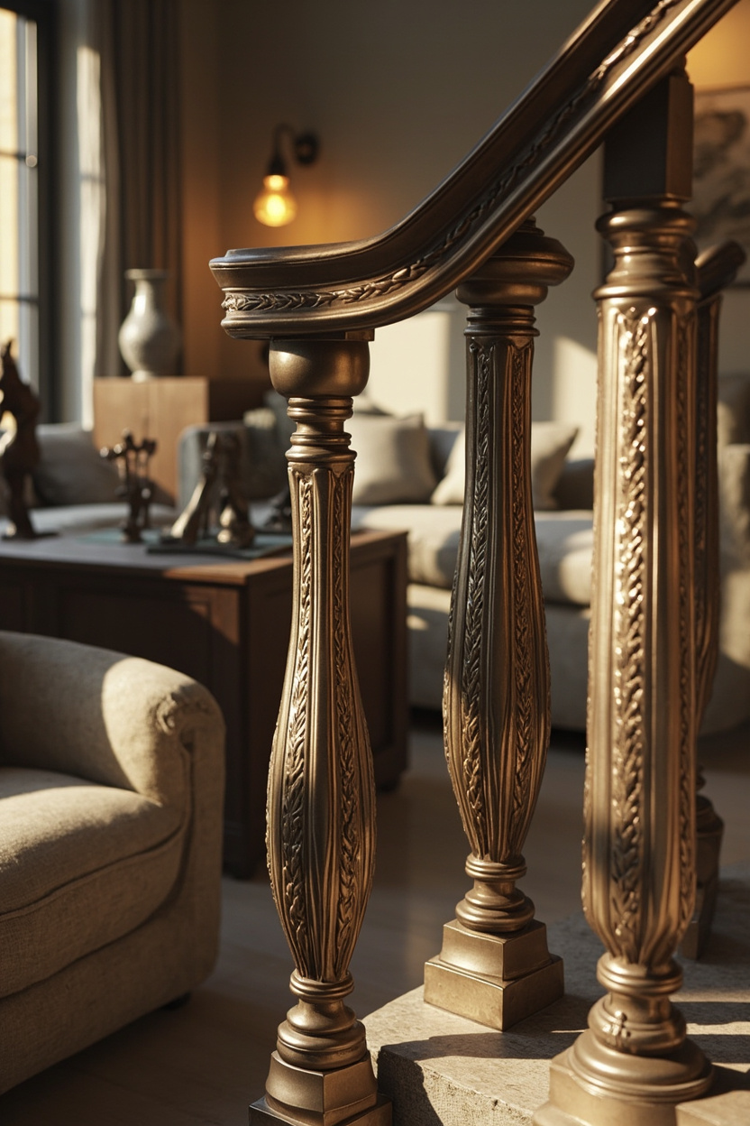 Patterned Metal Baluster Inserts