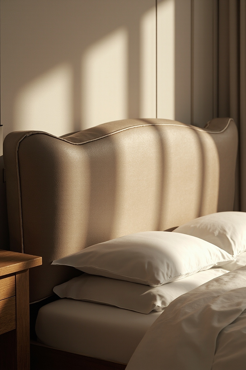 Peel-and-Stick Faux Leather Headboard