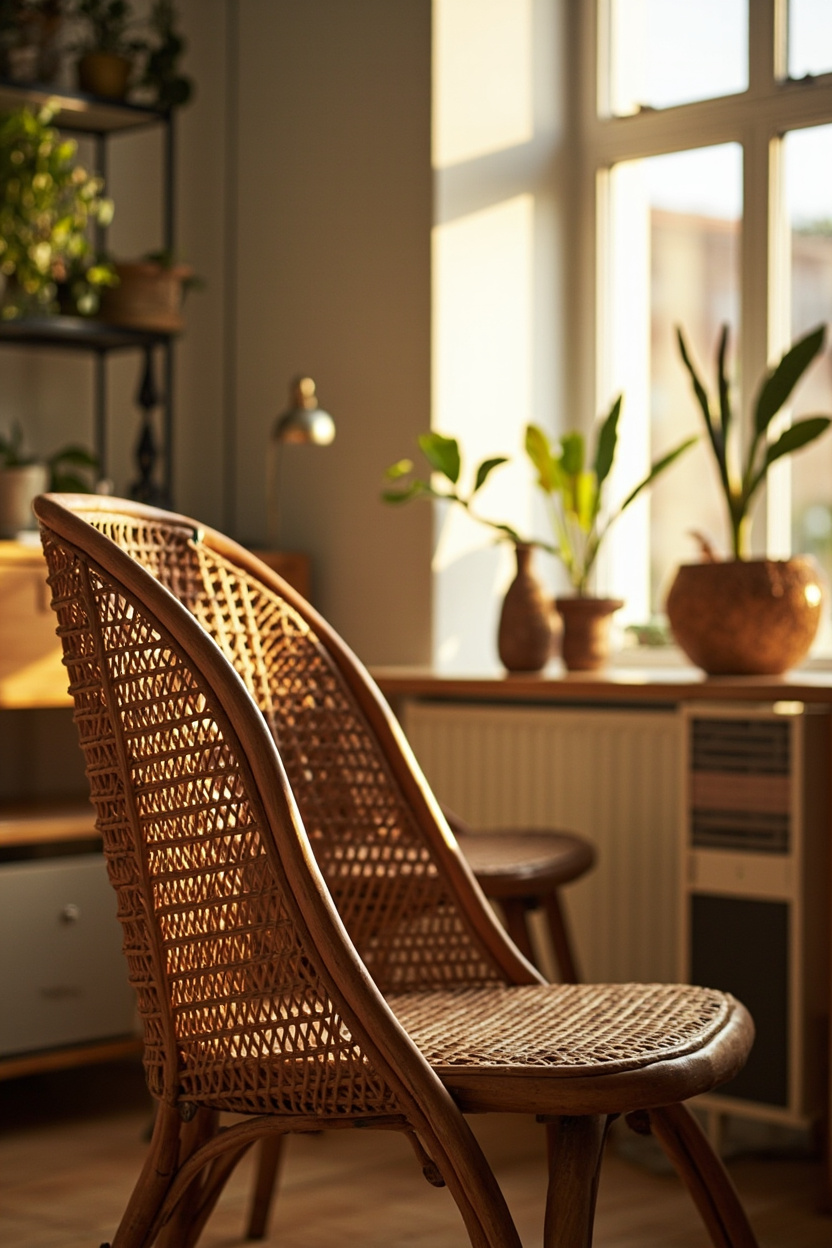 Rattan Desk Chairs