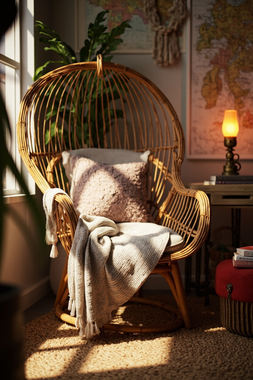 Rattan Reading Nook
