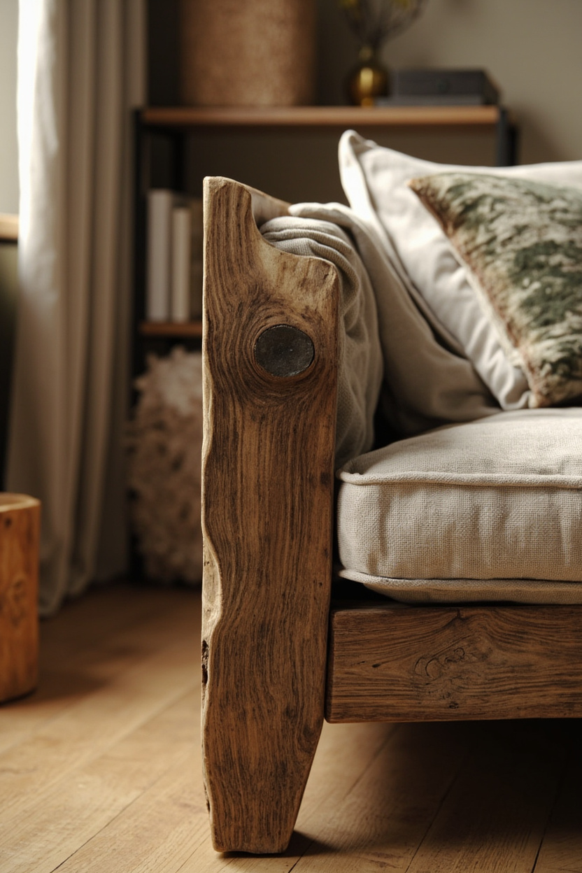 Reclaimed Wood Frame Sofa Styles