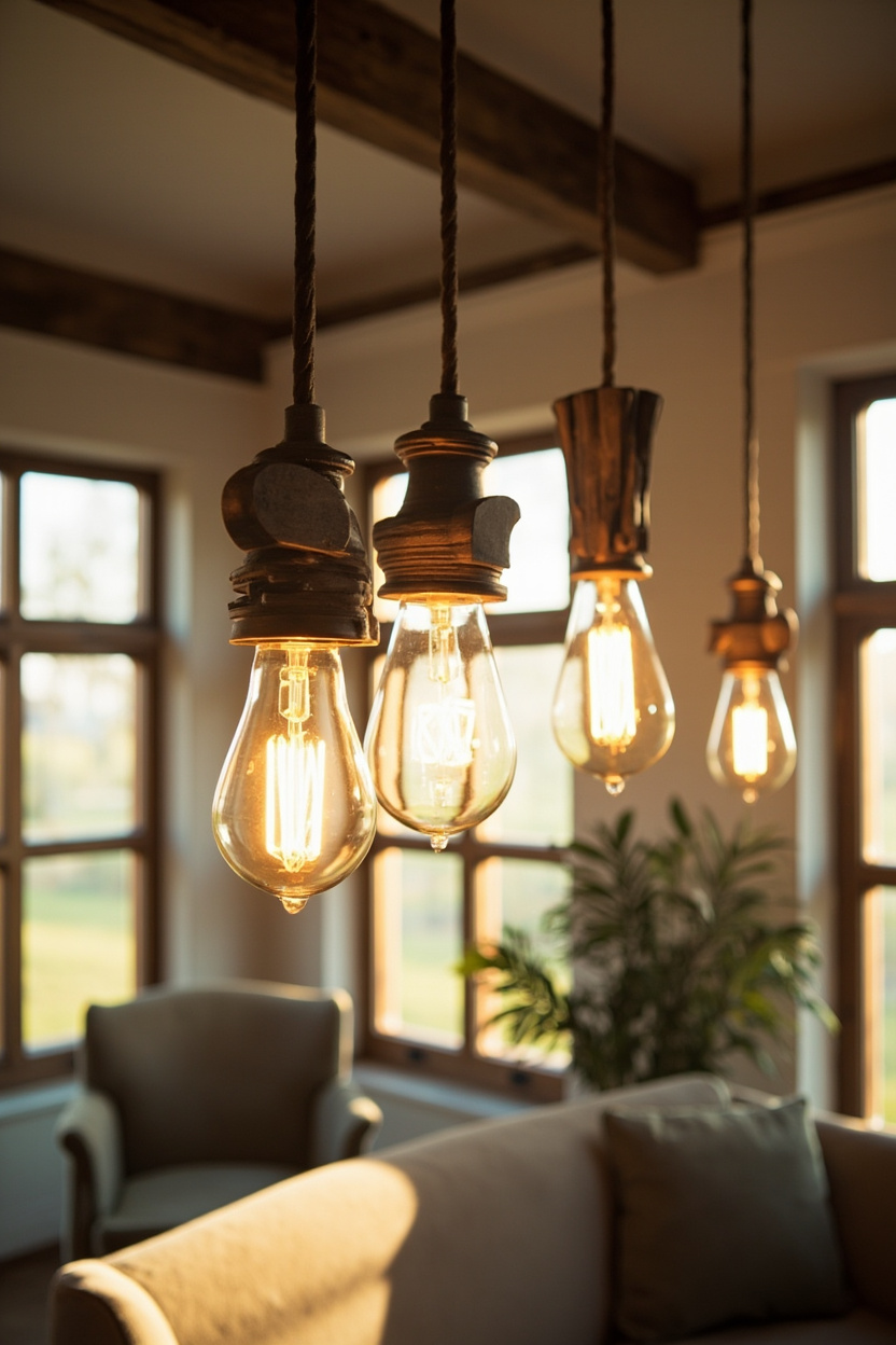 Rustic Luxe Lighting - Old Farmhouse